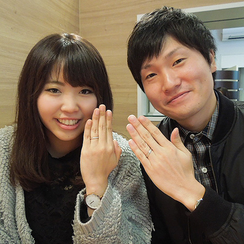 かっこいい指輪を見つけることができました 旭川 結婚指輪 婚約指輪 プロポーズ Kiori Diamond